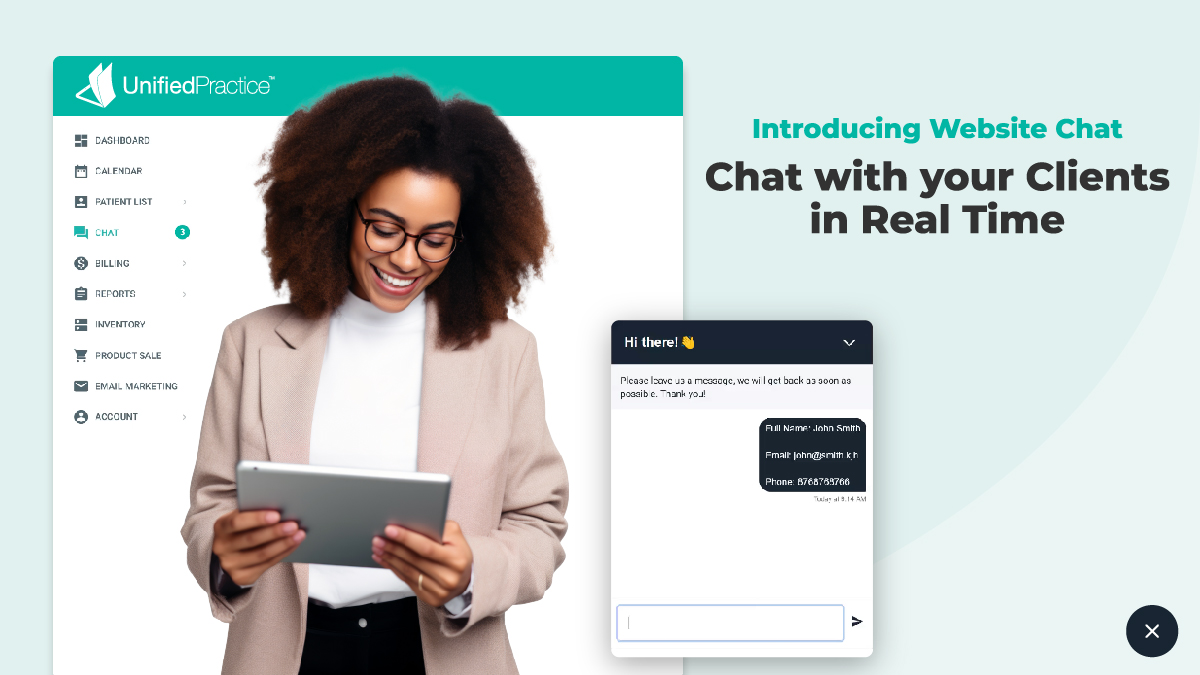 Unified Practice Launches Innovative Chat Widget for Real-Time Customer Engagement and Appointment Booking
